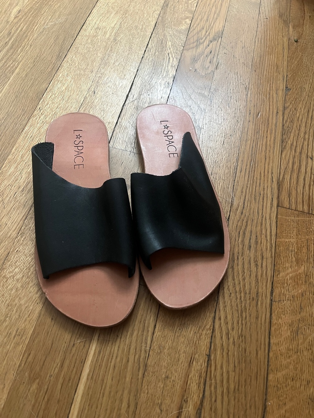 Brand New l*space Laguna Black Slide Sandals Size 6